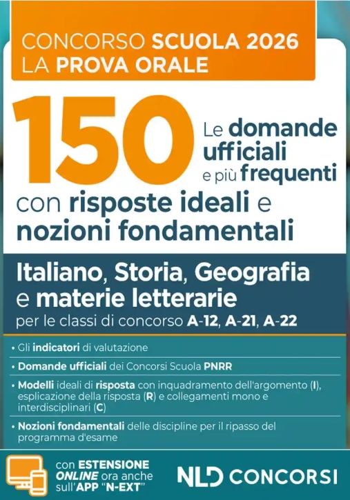 Immagine 0 di Concorso Scuola Pnrr3 - Italiano Storia - 150 Domande Prova Orale