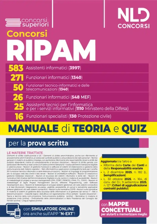 Immagine 0 di 583 Ripam - Assistenti Informatici + Vari Profili - Teoria + Quiz