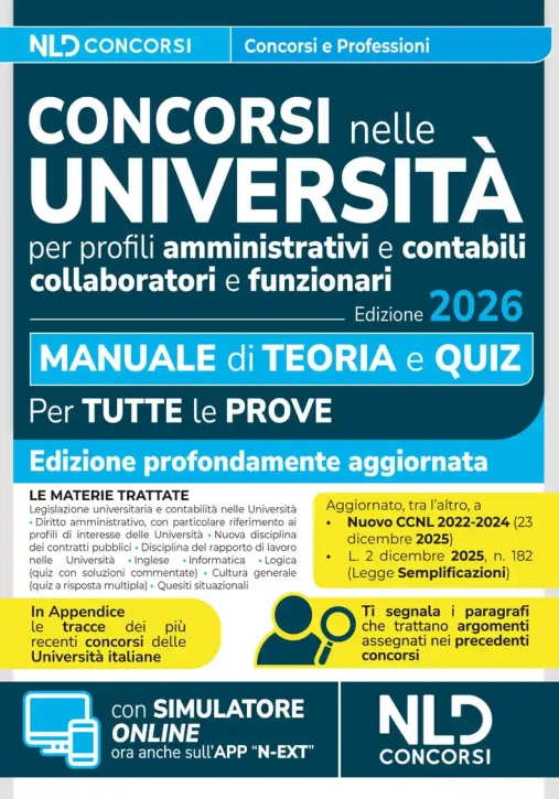 Immagine 0 di Concorsi Universita' 2026 Amm.vi Contab.