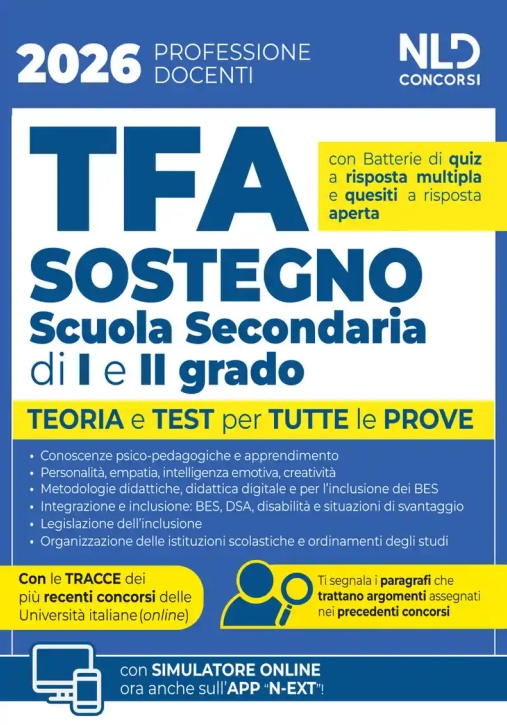 Immagine 0 di Tfa Sostegno 2026 Scuola Second.1-2 Grad