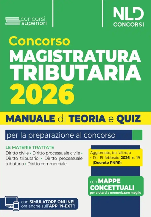 Immagine 0 di Concorso Magistratura Tributaria 2026