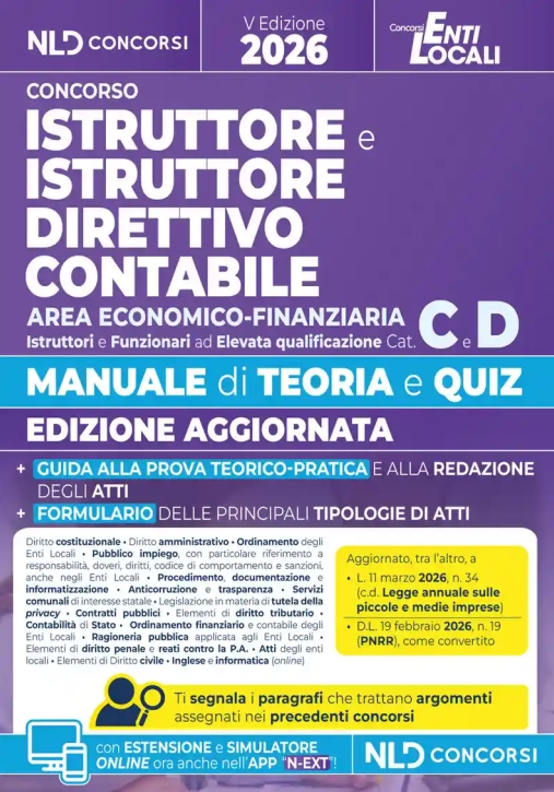 Immagine 0 di Istruttore Direttivo Contabile Cat.c-d