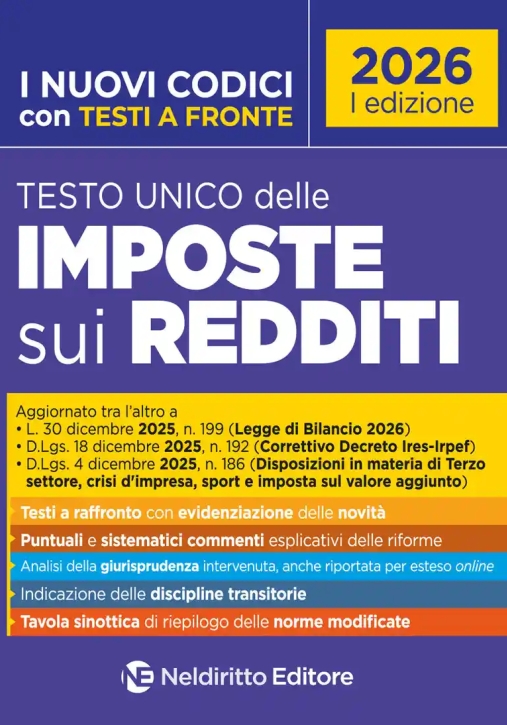 Immagine 0 di Testo Unico Imposte Redditi 2026