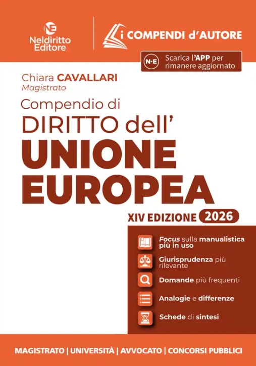 Immagine 0 di Compendio Diritto Unione Europea 2026