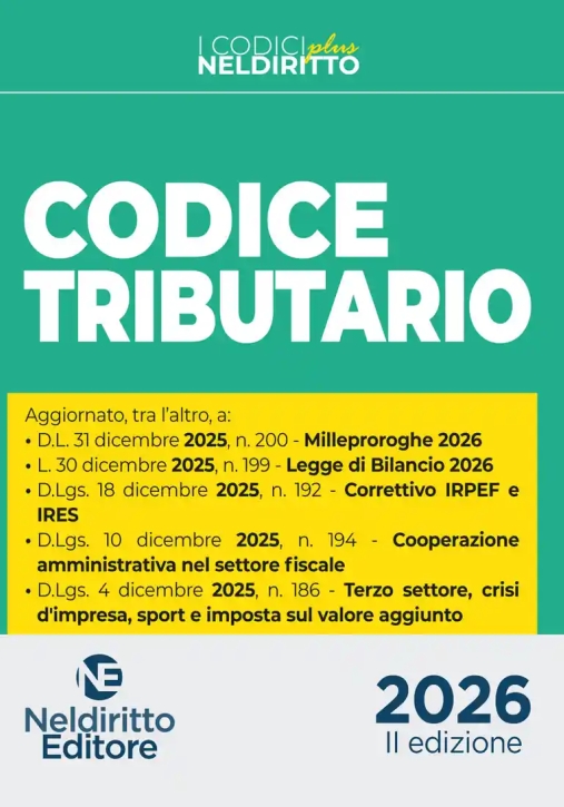 Immagine 0 di Codice Tributario Plus 2026 2ed.