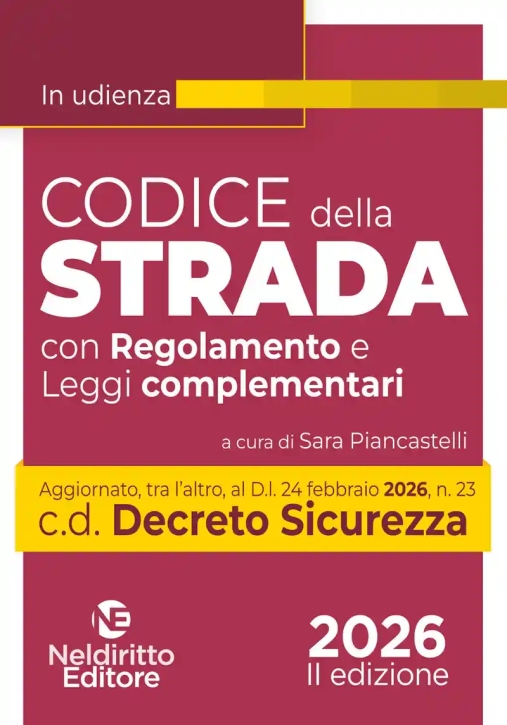 Immagine 0 di Codice Della Strada 2026 Minor Reg.compl