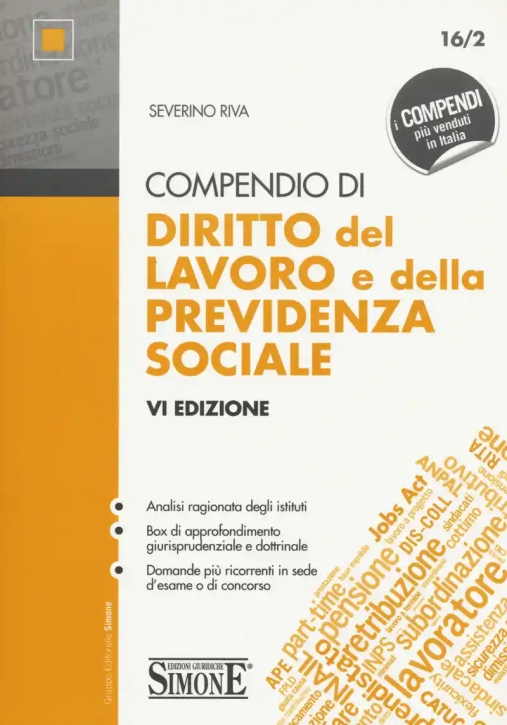 Immagine 0 di 16/2 Compendio Di Diritto Del Lavoro E Della Previdenza Sociale