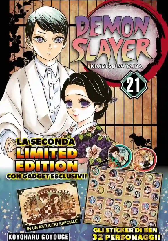 Demon Slayer. Kimetsu No Yaiba. Con Adesivi. Limited Edition. Con Adesivi