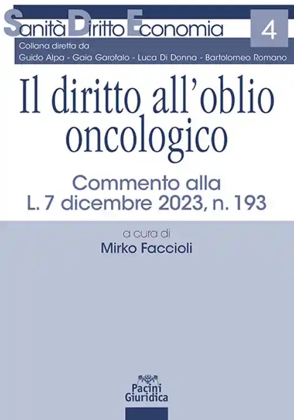 Diritto All'oblio Oncologico