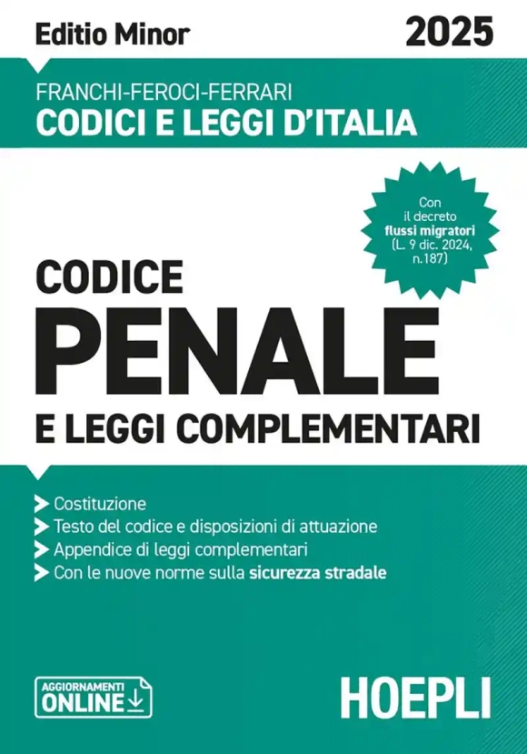Codice Penale Minor 2025 Leggi Compl.