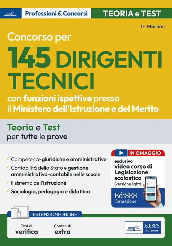 Dirigente Tecnico - Ministero Istruzione - Manuale + Quiz