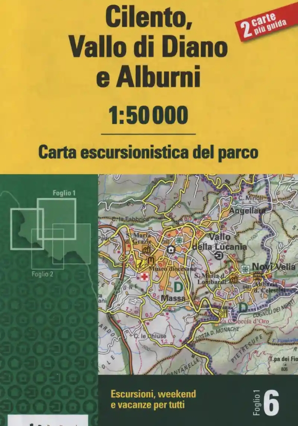 Cilento, Vallo Di Diano E Alburni 1:50.000. Carta Escursionistica Del Parco. Con Libro: Guida Del Pa