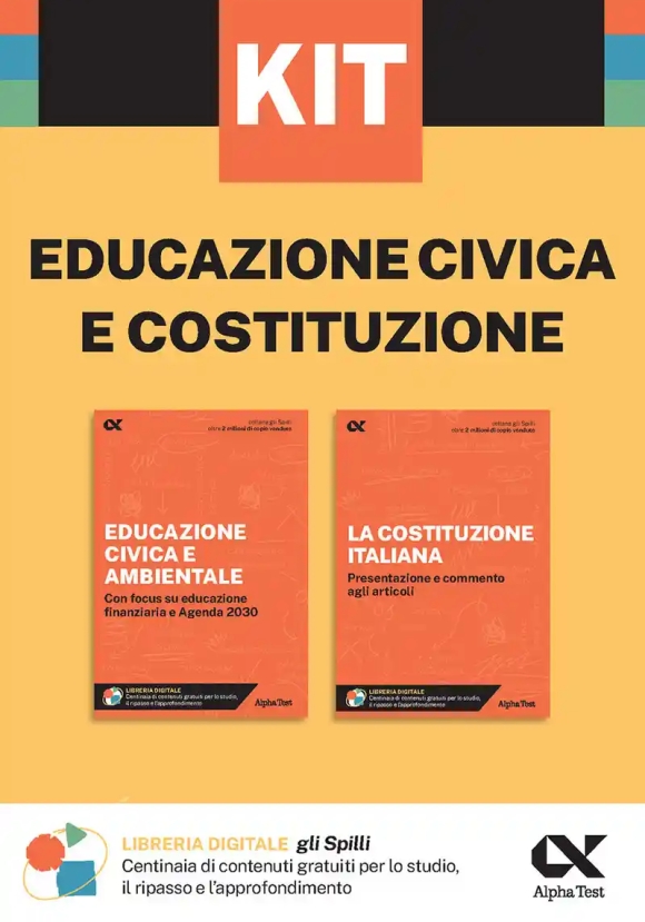Educazione Civica & Costituzione. Kit Spilli
