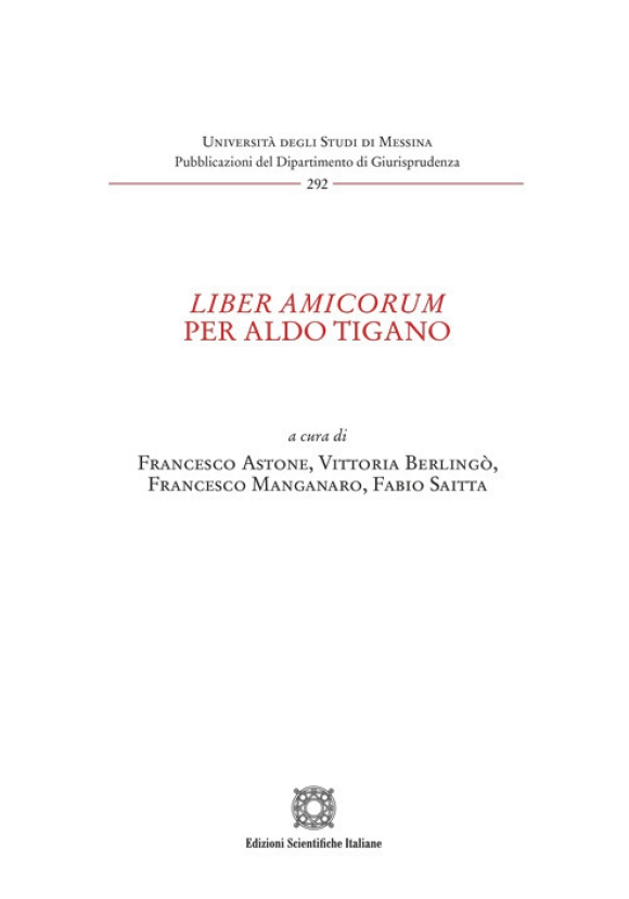 Liber Amicorum Per Aldo Tigano