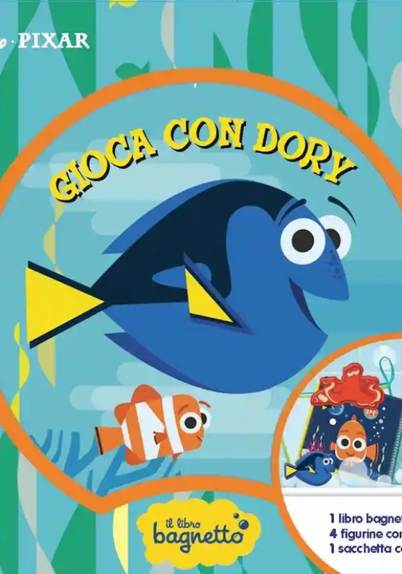 Gioca Con Dory. Il Libro Bagnetto. Ediz. A Colori. Con Borsetta A Rete. Con 4 Figurine Con Ventosa