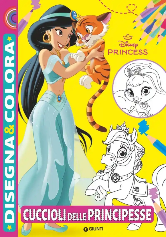 Cuccioli Delle Principesse. Disegna E Colora
