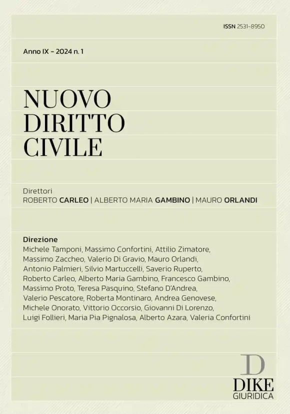 Nuovo Diritto Civile N. 1 - 2024