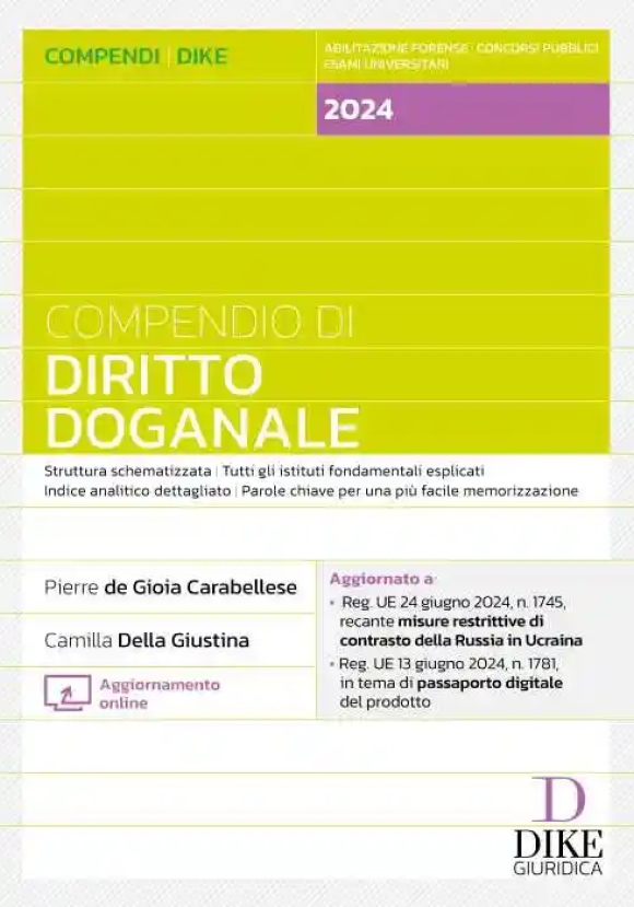 Compendio Diritto Doganale 2024