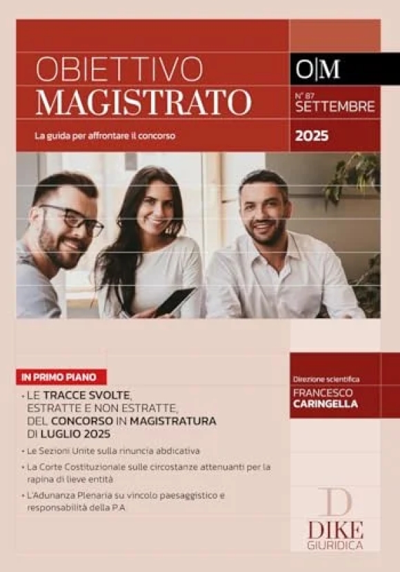 Rivista Obiettivo Magistrato 7-2025