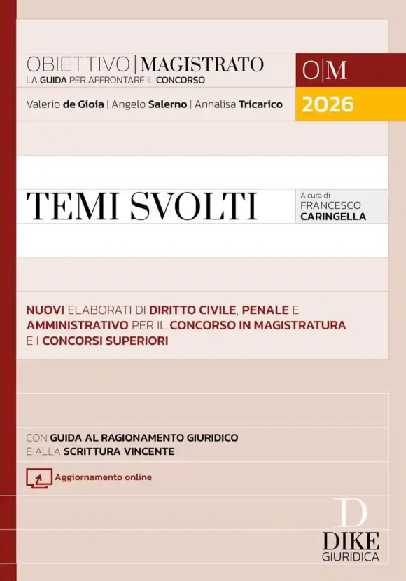 Temi Svolti Conc. Magistratura 2026 4ed.