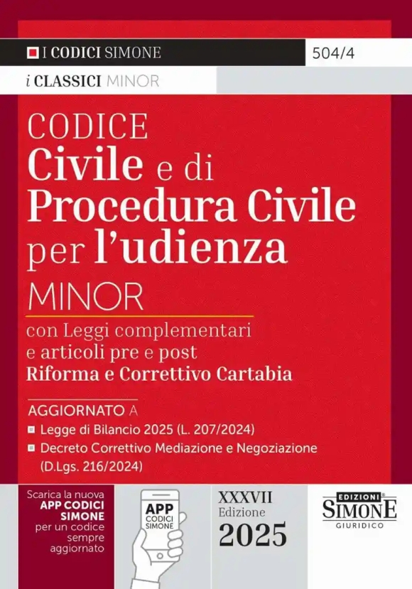 Codice Civile E Proc.civile Minor 38ed.