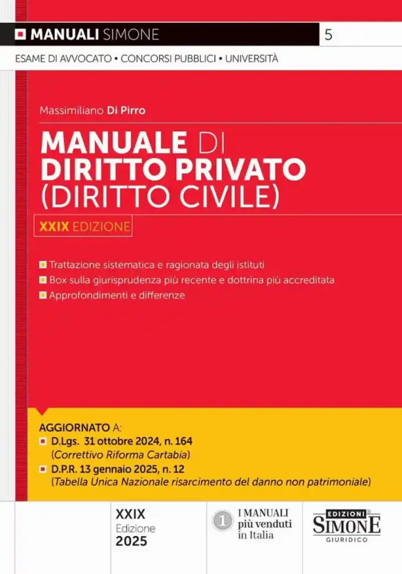 Manuale Diritto Privato 29ed.