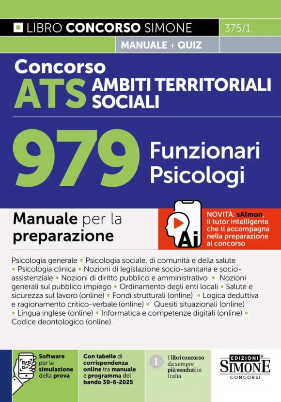 979 Funzionari Psicologi Ats Manuale