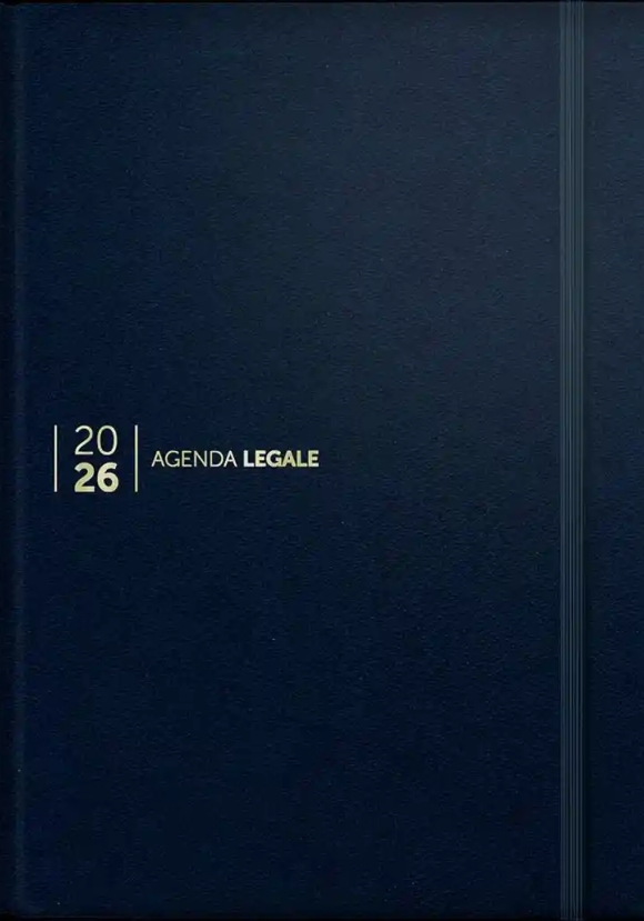 Agenda Legale 2026 Leather Blu