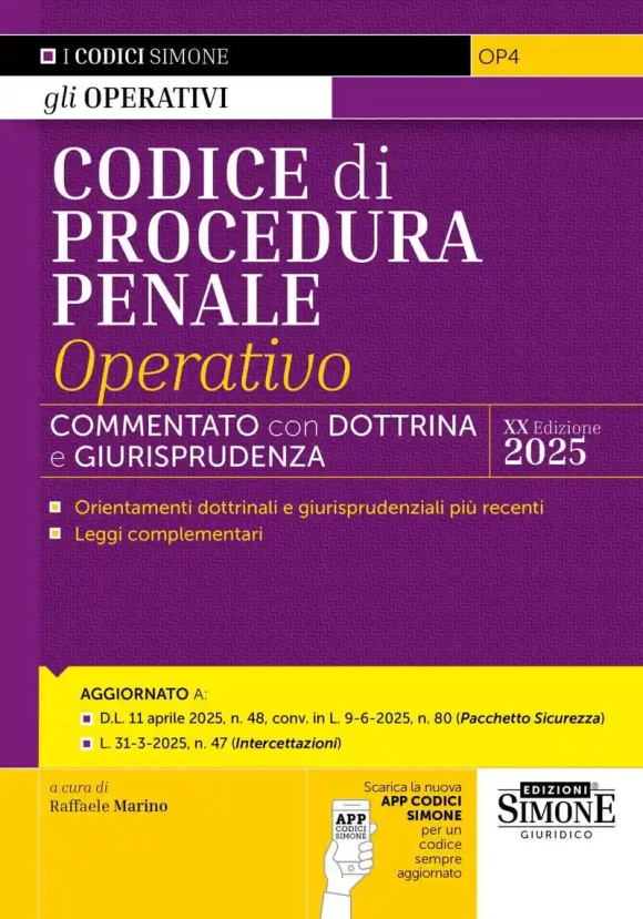 Codice Procedura Penale Operativo - Commentato + Dottrina E Giurispruden