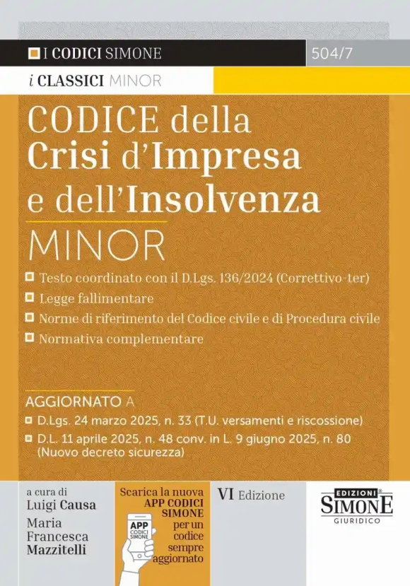 Codice Crisi Impresa E Insolvenza Minor