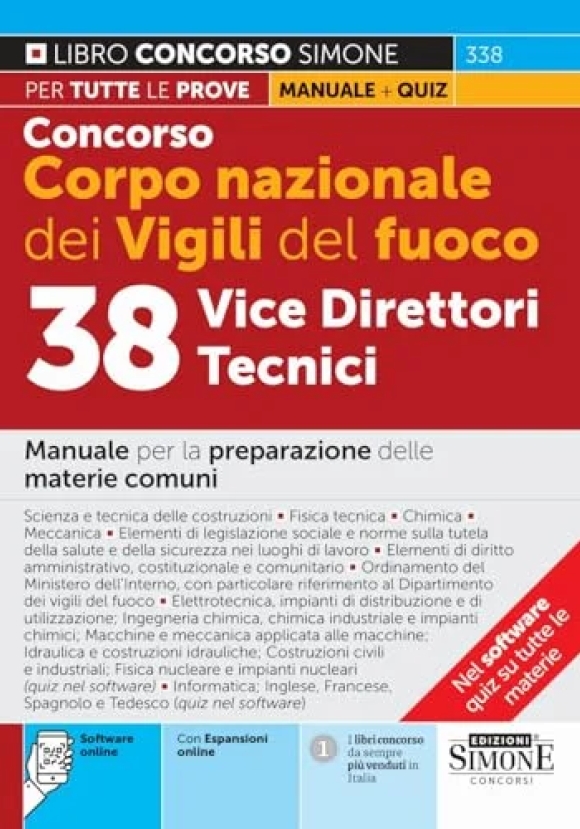 38 Vice Direttori Vigili Fuoco 2025