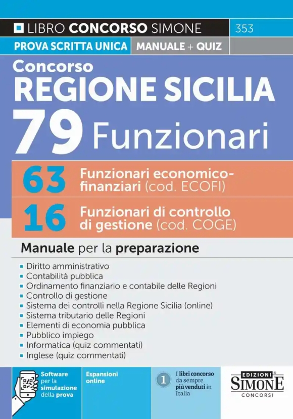 Concorso 79 Funzionari Sicilia