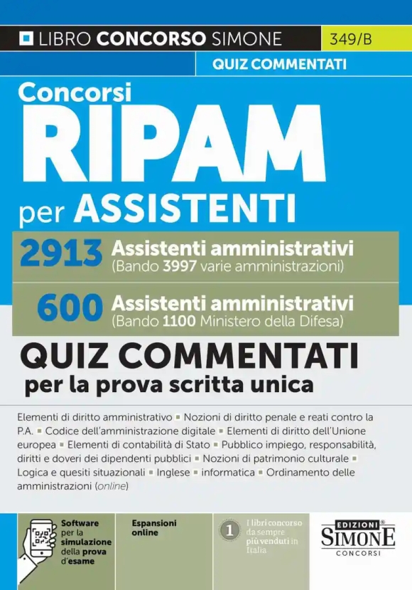 2913 Assistenti Amm.600 Dif.ripam Quiz