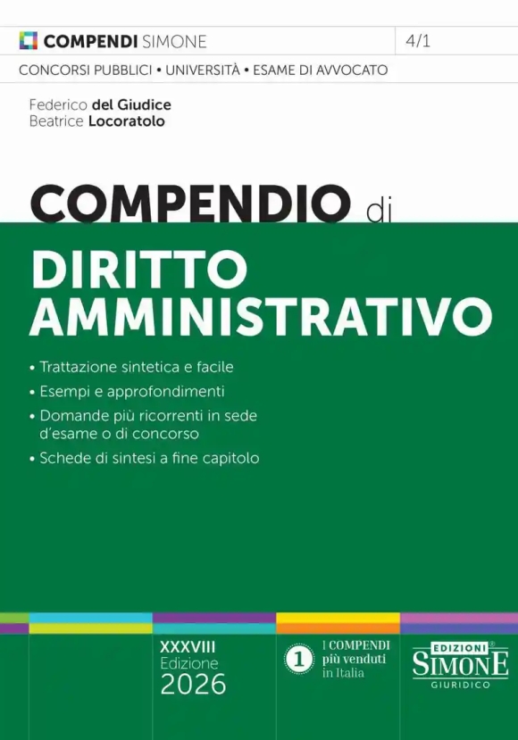 Compendio - Diritto Amministrativo 38ed