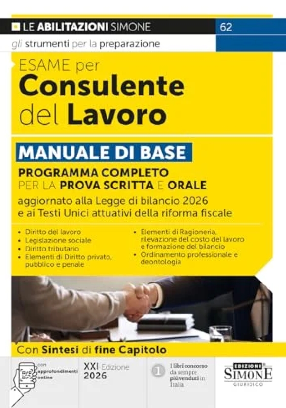 Esame Consulente Del Lavoro Manuale 21ed