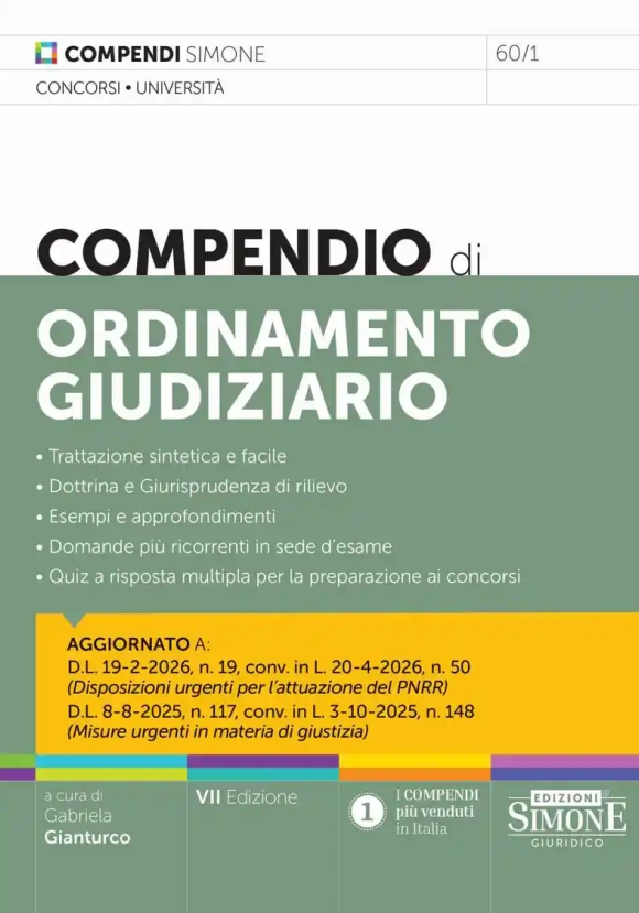 Compendio Ordinamento Giudiziario 7ed.