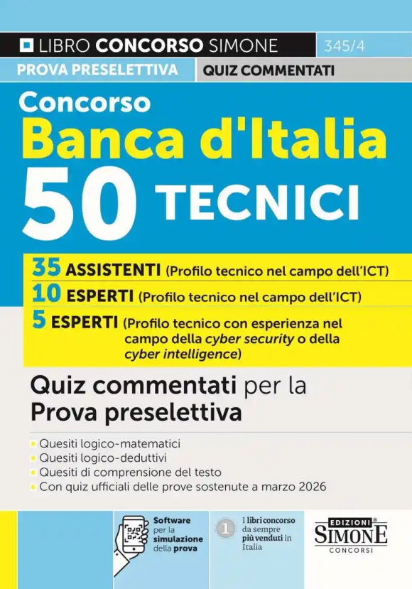 50 Tecnici Banca Italia Quiz Preselett.