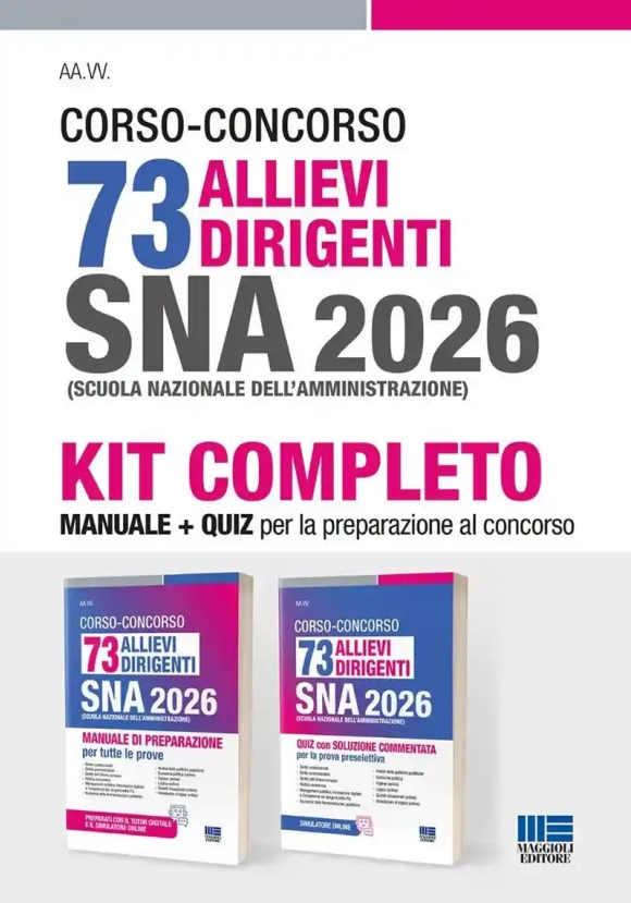 Kit 73 Allievi Dirigenti Sna 2026 2vol.