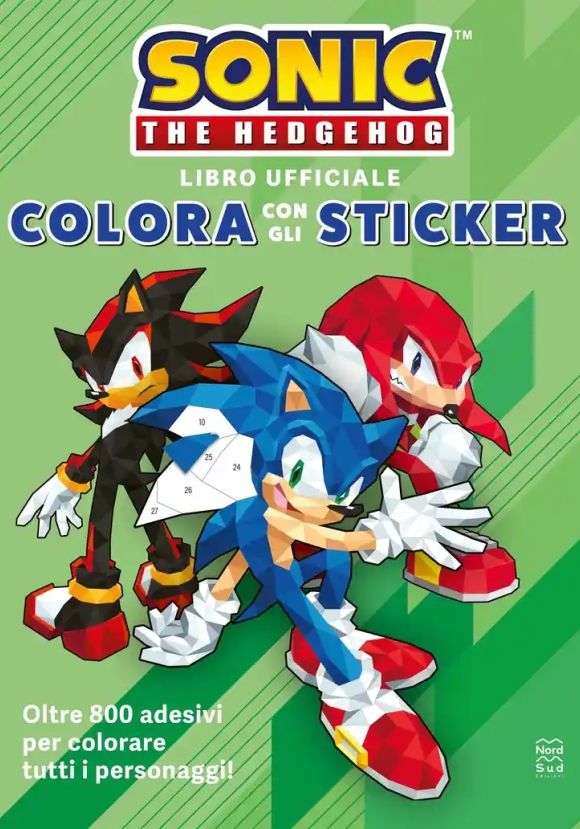 Sonic The Hedgehog. Colora Con Gli Sticker