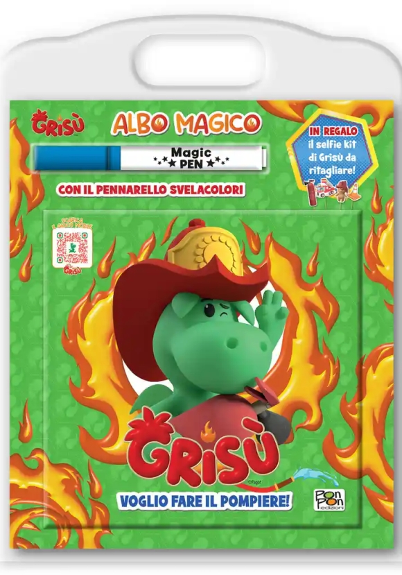 Voglio Fare Il Pompiere. Gris?. Albo Magico.. Ediz. A Colori. Con Pennarello Svelacolori