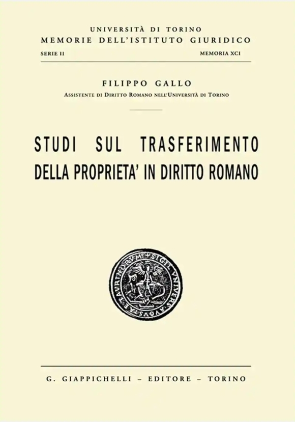 Studi Sul Trasferimento Proprieta' Dir.