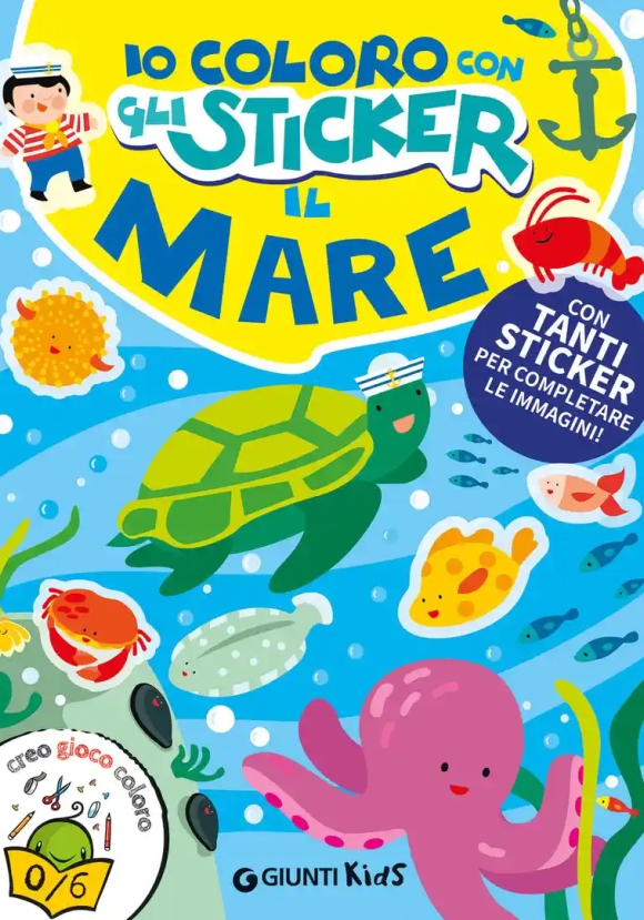Io Coloro Con Gli Stickers. Il Mare