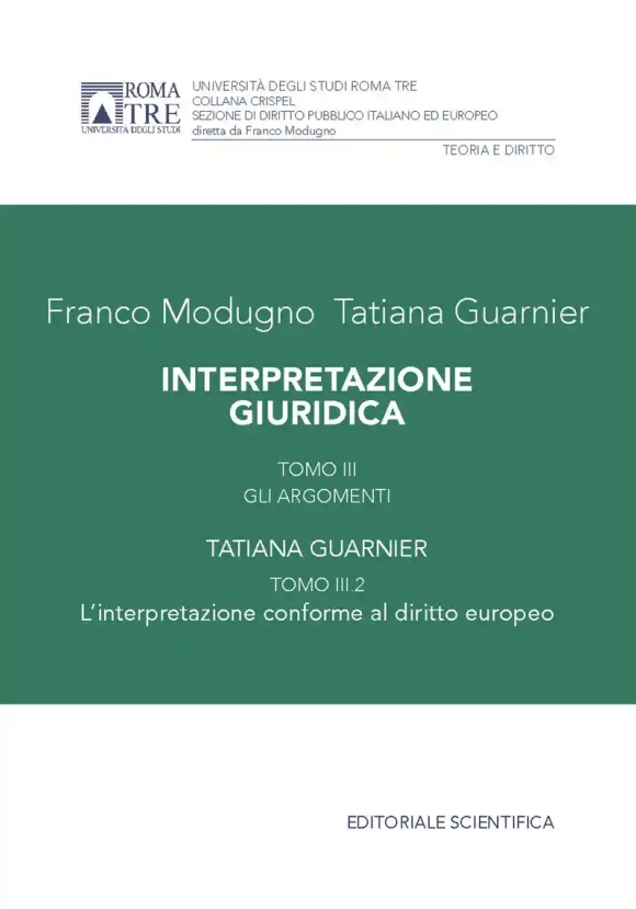 Interpretazione Giuridica Tomo