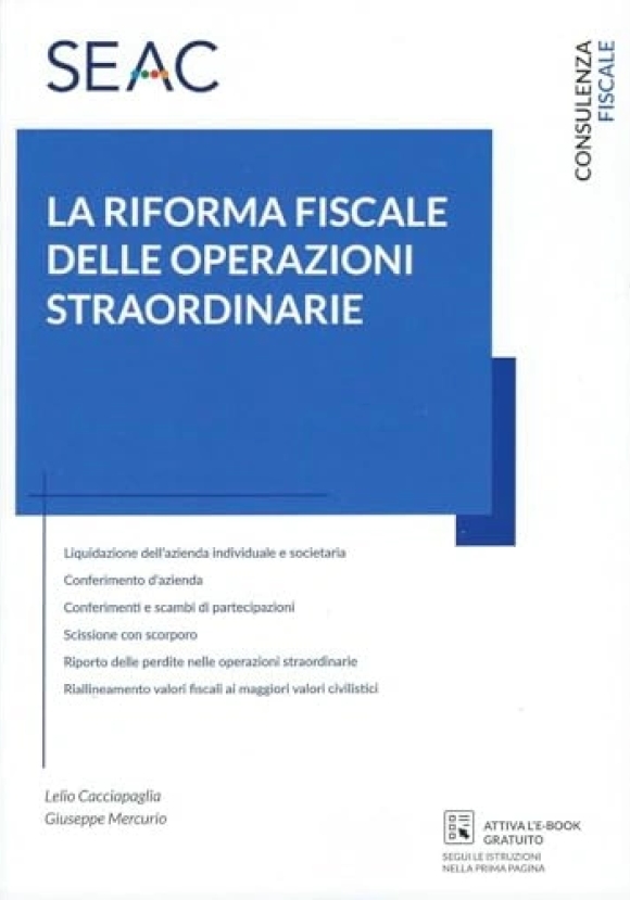 Riforma Fiscale Operazioni Straordin.
