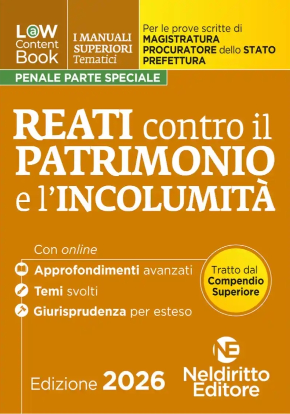 Reati Contro Patrimonio E Incolumita'