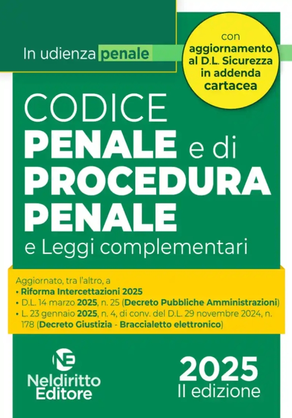 Codice Penale Proc.pen.leggi Compl.2025