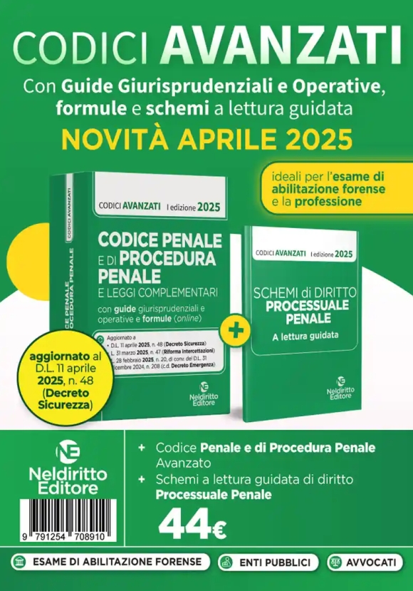 Codice Penale Proc.pen. Avanzato 2025