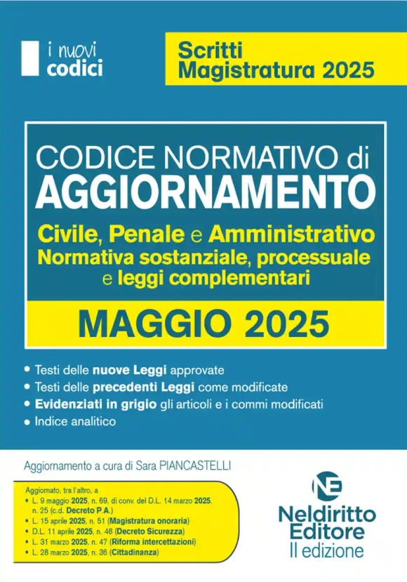 Codice Normativo Aggiornamento 2025