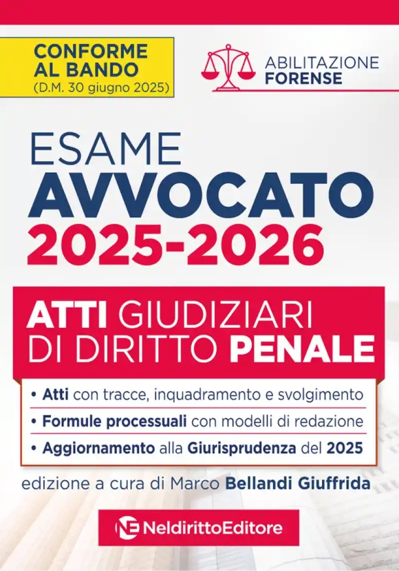 Esame Avvocato Atti Giud.penale 202526