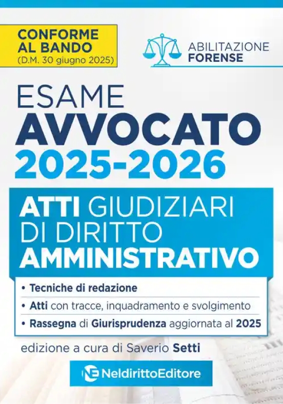 Esame Avvocato Atti Giud.amm.vo 202526